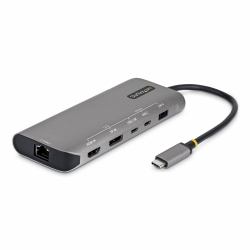 StarTech.com 174B-USB4-MULTIPORT φορητός σταθμός σύνδεσης & προσομοιωτής θύρας Καλωδιωμένος [Ενσύρματος] Γκρι 