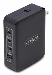 StarTech.com 3114GCU-WALL-CHARGER φορτιστής κινητών συσκευών Παγκόσμιος Μαύρος [Μαύρο] AC Γρήγορη φόρτιση Εσωτερικός [Εσωτερικού χώρου] 