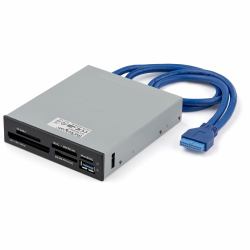 StarTech.com 35FCREADBU3 συσκευή ανάγνωσης καρτών IDC Μαύρος [Μαύρο], Μεταλλικός 