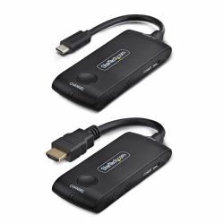 StarTech.com 4KUSBC-WIRELESS-65FT επεκτατικό AV Μεταδότης & δέκτης AV Μαύρος [Μαύρο] 