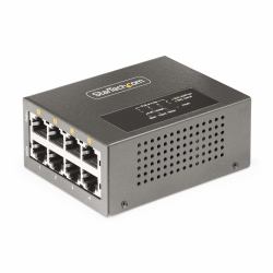 StarTech.com AS445C-POE-INJECTOR PoE προσαρμογέας 2.5 Gigabit Ethernet, 5 Gigabit Ethernet, Γρήγορο ethernet, Gigabit Ethernet 