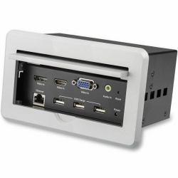 StarTech.com BOX4HDECP2 γέφυρα AV διασκέψεων 3840 x 2160 εικονοστοιχεία Σύνδεση Ethernet/LAN Άργυρος 
