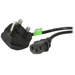 StarTech.com BS13U-1M-POWER-LEAD καλώδιο ρεύματος Μαύρος [Μαύρο] BS 1363 C13 σύνδεσμος 