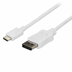 StarTech.com CDP2DPMM6W προσαρμογέας καλωδίου βίντεο 1,8 m USB Type-C DisplayPort Λευκός [Άσπρος] 