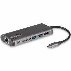 StarTech.com DKT30CSDHPD φορητός σταθμός σύνδεσης & προσομοιωτής θύρας Καλωδιωμένος [Ενσύρματος] USB 3.2 Gen 1 [3.1 Gen 1] Type-C Μαύρος [Μαύρο], Γκρι 