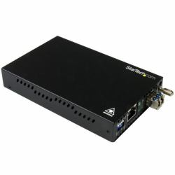 StarTech.com ET91000SM20 μετατροπέας δικτυακών μέσων 2000 Mbit/s 1310 nm Απλού τύπου Μαύρος [Μαύρο] 