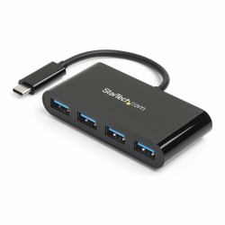 StarTech.com HB30C4AB κατανεμητής διεπαφών USB 3.2 Gen 1 [3.1 Gen 1] Type-C 5000 Mbit/s Μαύρος [Μαύρο] 