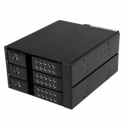 StarTech.com HSB3SATSASBA συστοιχία δίσκων 0 TB Μαύρος [Μαύρο] 