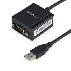 StarTech.com ICUSB2321F μετατροπέας καλωδίου DB-9 USB 2.0 A Μαύρος [Μαύρο] 