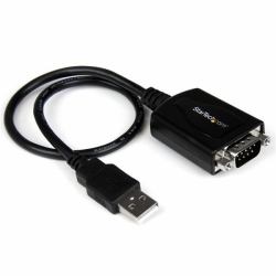 StarTech.com ICUSB2321X μετατροπέας καλωδίου DB-9 USB 2.0 A Μαύρος [Μαύρο] 