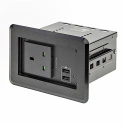 StarTech.com KITBZPOWUK γέφυρα AV διασκέψεων Μαύρος [Μαύρο] 