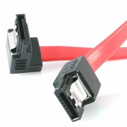 StarTech.com 12" latching sata cable - 1 Right Angle M/M SATA καλώδιο 0,3 m Κόκκινο 