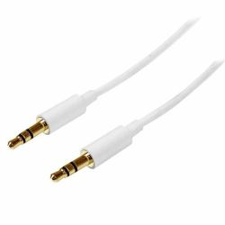 StarTech.com MU2MMMSWH καλώδιο ήχου 2 m 3.5mm Λευκός [Άσπρος] 