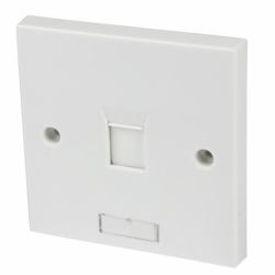 StarTech.com PLATE1WHUK κουτί εξόδου Λευκός [Άσπρος] 