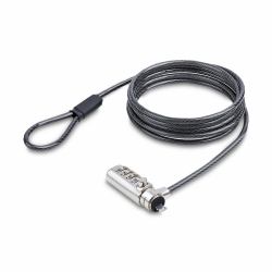 StarTech.com SNBLC4D-LAPTOP-LOCK κλειδαριά καλωδίων Μαύρος [Μαύρο], Άργυρος 2 m 