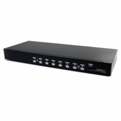 StarTech.com SV831DUSBAU εναλλαγέας [switches] KVM Τοποθέτηση rack Μαύρος [Μαύρο] 