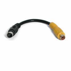 StarTech.com 6 inch S-Video to Composite Video Adapter καλώδιο S-video 0,15 m Μαύρος [Μαύρο] 