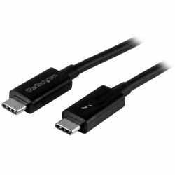 StarTech.com TBLT3MM1M Thunderbolt καλώδιο 1 m 20 Gbit/s Μαύρος [Μαύρο] 