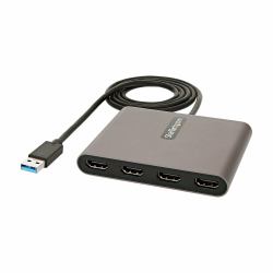 StarTech.com USB32HD4 κάρτα γραφικών USB 1920 x 1080 εικονοστοιχεία Γκρι 