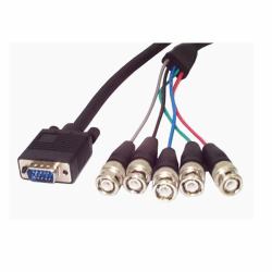 StarTech.com 6 ft. Coax SVGA Cable HDDB15M to 5 BNC Male 1,83 m Μαύρος [Μαύρο] 