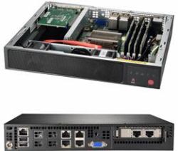 Supermicro SYS-E300-9A-4C barebone διακομιστή Intel® SoC Μαύρος [Μαύρο] 