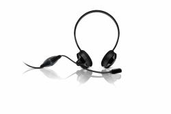 Sweex HM150 ακουστικό κεφαλής & ακουστικό κεφαλής με μικρόφωνο Ακουστικά Καλωδιωμένος [Ενσύρματος] Κλήσεις/Μουσική Μαύρος [Μαύρο] 