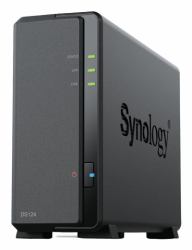 Synology DiskStation DS124 + 1 x HAT3300 4TB NAS Επιφάνεια Εργασίας Realtek RTD1619B 1 GB DDR4 HDD DiskStation Manager Μαύρος [Μαύρο] 