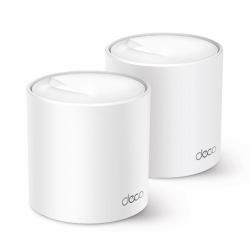 TP-Link Deco X50 [2-pack] Διπλής ζώνης [2.4 GHz / 5 GHz] Wi-Fi 6 [802.11ax] Λευκός [Άσπρος] 3 Εσωτερικός 