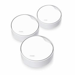 TP-Link DECO X50-PoE[3-PACK] Διπλής ζώνης [2.4 GHz / 5 GHz] Wi-Fi 6 [802.11ax] Λευκός [Άσπρος] 2 Εσωτερικός 