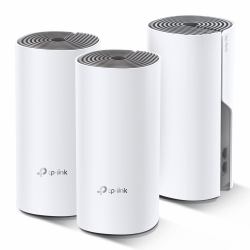 TP-Link Deco E4 [3-pack] Διπλής ζώνης [2.4 GHz / 5 GHz] Wi-Fi 5 [802.11ac] Λευκός [Άσπρος], Γκρι 2 Εσωτερικός 