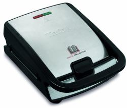 Tefal Snack Collection SW852D τοστιέρα 700 W Μαύρος [Μαύρο], Ανοξείδωτο ατσάλι 