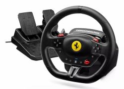 Thrustmaster T98-P Ferrari 296 GTB Μαύρος [Μαύρο] USB Τιμόνι + Πεντάλ Αναλογικά / Ψηφιακά PC, PlayStation 4, PlayStation 5 