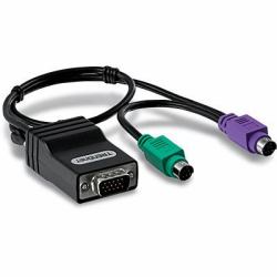 Trendnet TK-CAT5P PS/2 καλώδιο 0,4 m 2x 6-p Mini-DIN Μαύρος [Μαύρο] 