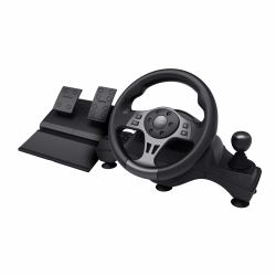 Trust GXT 289 Movi Μαύρος [Μαύρο] USB Τιμόνι + Πεντάλ Nintendo Switch, PlayStation 4, Xbox One S, Xbox One X, Xbox Series S, Xbox Series X 