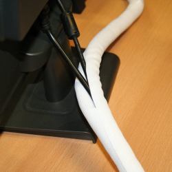 Value 19.08.3153 οργανωτής καλωδίων Cable sock Γραφείο Λευκός [Άσπρος] 1 τεμάχια 