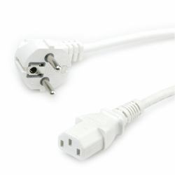 VALUE Power Cable, straight IEC Conncector, white 1.8 m 