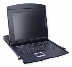 VALUE 26.99.0121 ράφι 43,2 cm [17"] 1280 x 1024 εικονοστοιχεία Μαύρος [Μαύρο] 1U 