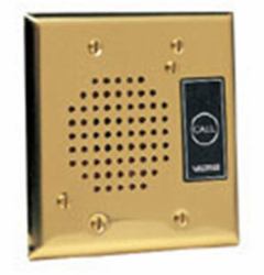 Valcom Doorplate Speaker w/LED Ορείχαλκος 