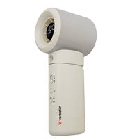 Verbatim Cool 'n' Go Aqua Breeze Handheld Fan, Portable Cooling with Refreshing Mist Spray - White/Silver