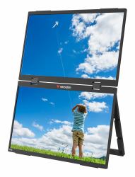 Verbatim Portable 15.6" FHD Dual Monitor Essentials Φορητή οθόνη Μαύρος [Μαύρο] 39,6 cm [15.6"] LCD 1920 x 1080 εικονοστοιχεία 