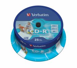 Verbatim CD-R AZO Wide Inkjet Printable 700 MB 52x 25 τεμάχια 