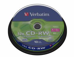 Verbatim CD-RW 12x 700 MB 10 τεμάχια 