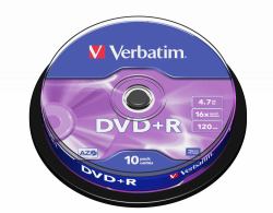Verbatim DVD+R Matt Silver 4,7 GB 10 τεμάχια 