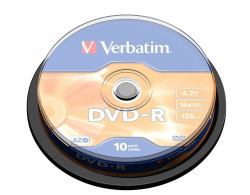 Verbatim DVD-R Matt Silver 4,7 GB 10 τεμάχια 
