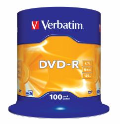 Verbatim DVD-R Matt Silver 4,7 GB 100 τεμάχια 