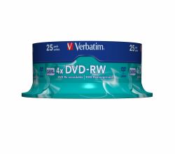 Verbatim DVD-RW Matt Silver 4,7 GB 25 τεμάχια 