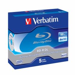 Verbatim 43748 κενός δίσκος Blu-Ray BD-R 50 GB 5 τεμάχια 