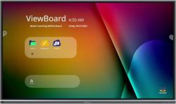 Viewsonic IFP7550-5F Διαδραστικός Πίνακας 190,5 cm [75"] 3840 x 2160 εικονοστοιχεία Οθόνη αφής Μαύρος [Μαύρο] HDMI 