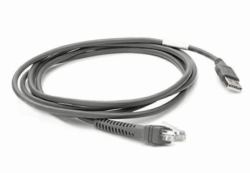 Zebra CBA-U21-S07ZBR σειριακό καλώδιο Μαύρος [Μαύρο] 2,1 m USB EAS 