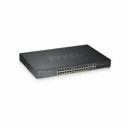 Zyxel GS1920-24HPv2 Διαχειρίσιμος L2/L3/L4 Gigabit Ethernet [10/100/1000] PoE τροφοδοτικού Μαύρος [Μαύρο] 